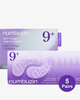 Numbuzin No.9 Eye Patches | Nad+ Collagen Under Eye Patches 5 Pairs, 10 Patches